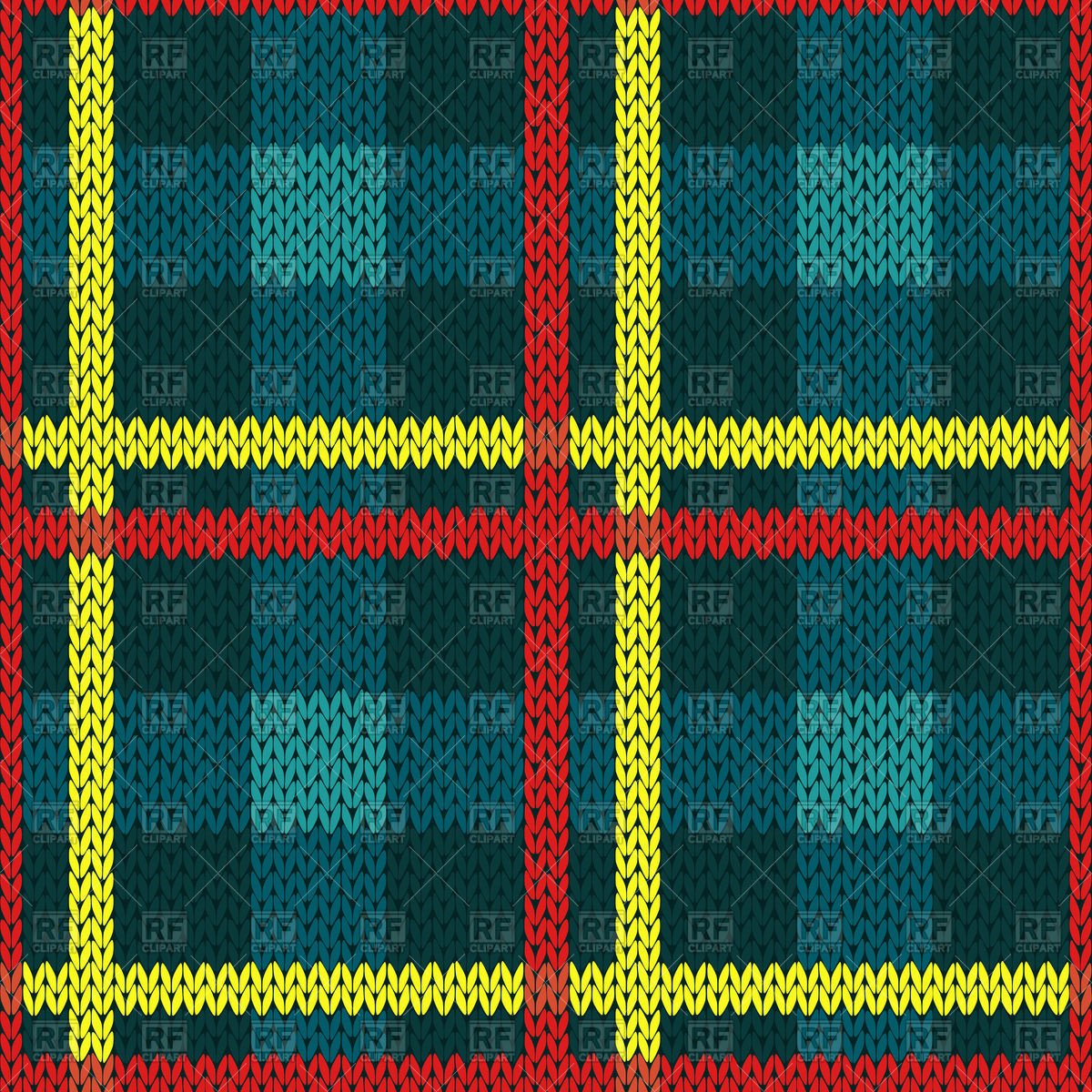 Seamless Knitting Patterns Seamless Celtic Tartan Knitted Pattern Stock Vector Image