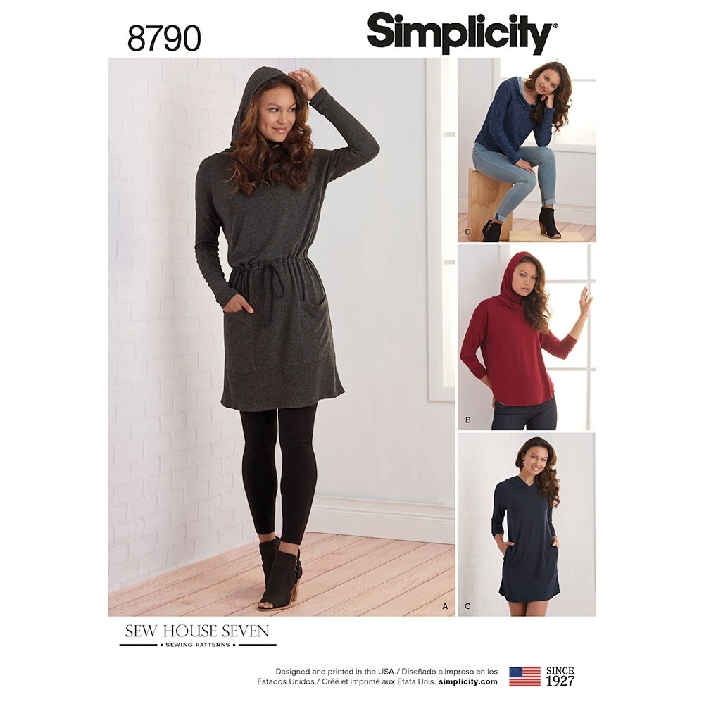 Simple Knit Dress Pattern Misses Knit Dresses And Tunics Simplicity Sewing Pattern 8790 Size Xs Xl