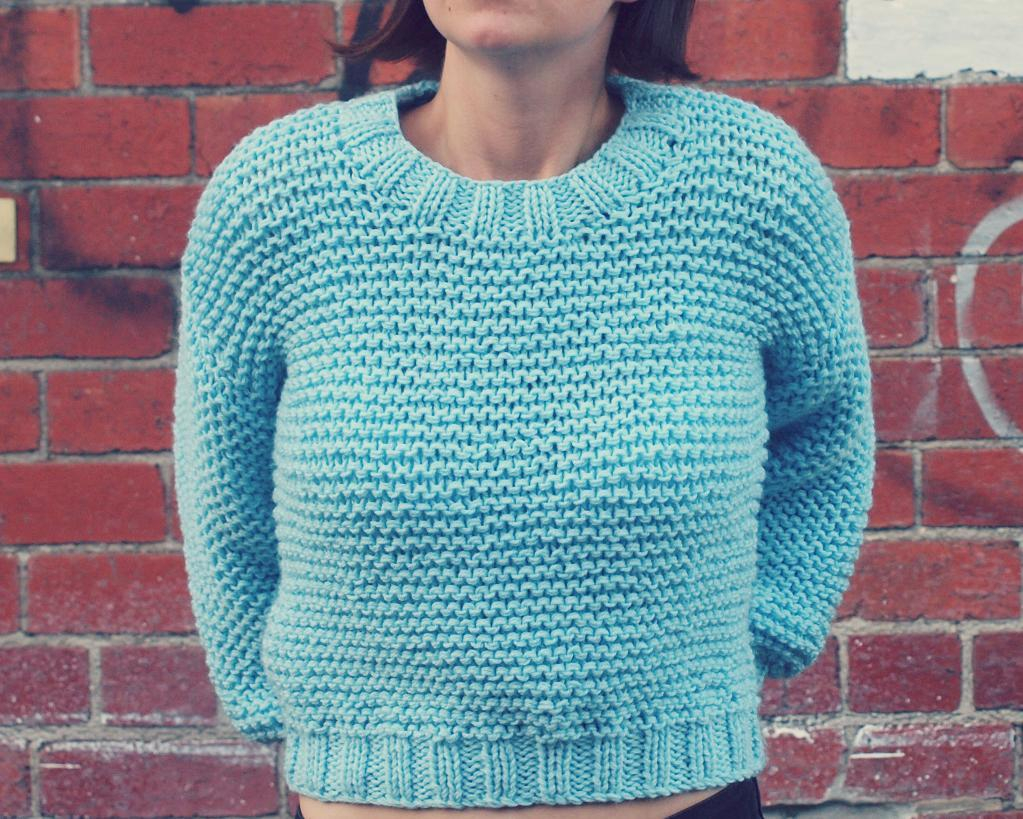 Simple Knit Sweater Pattern Free Patterns To Make Knitting Garter Stitch Not Boring