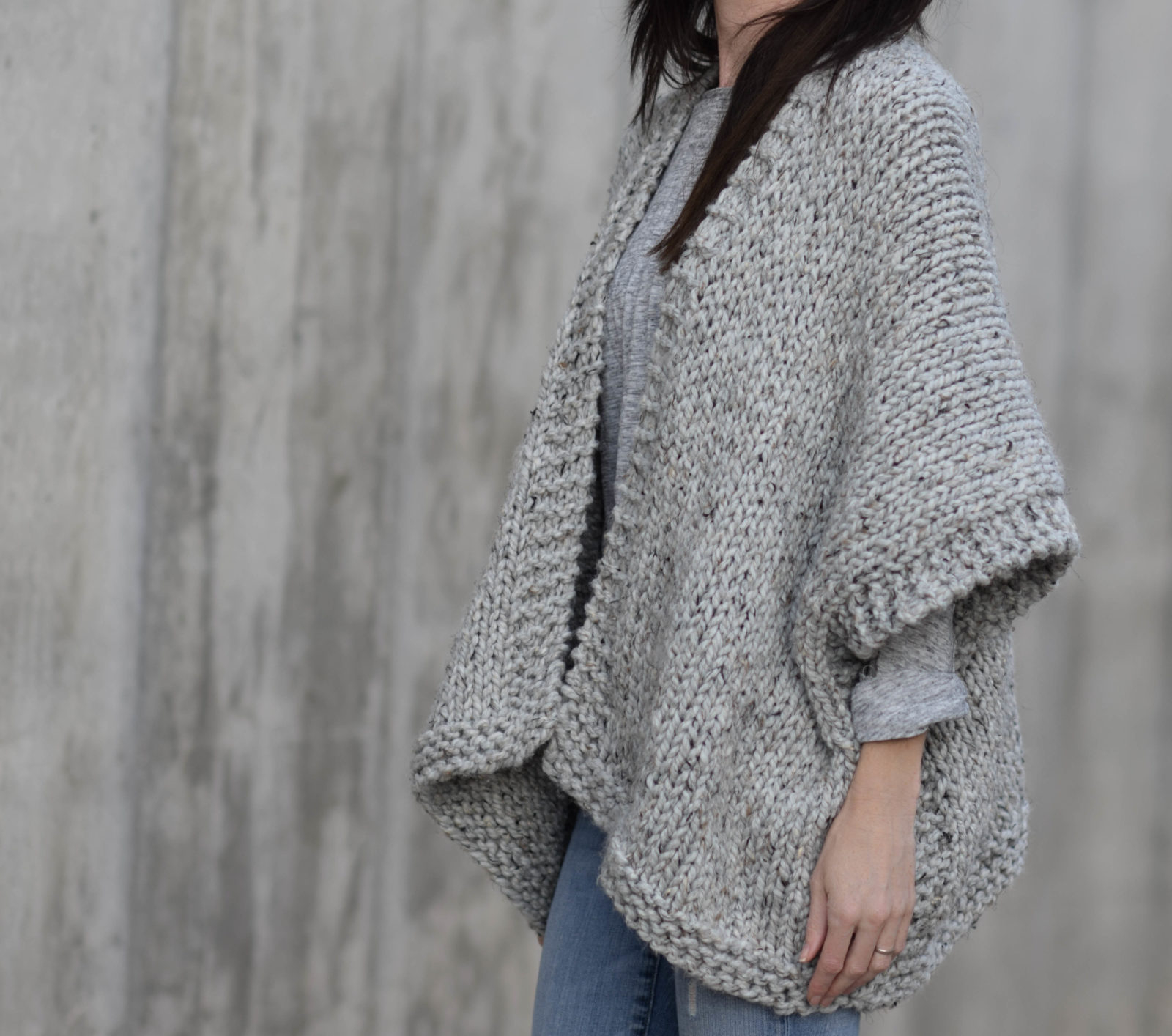 Simple Knit Sweater Pattern Free Telluride Easy Knit Kimono Pattern Mama In A Stitch