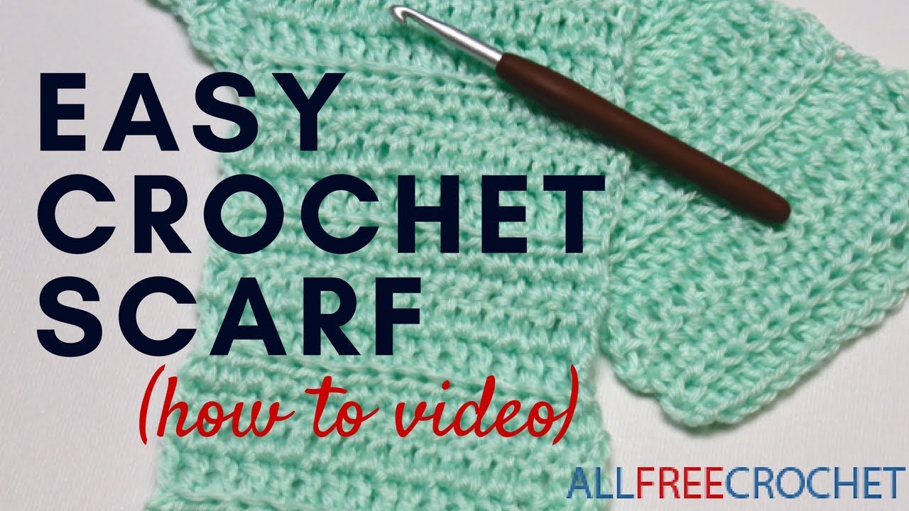Simple Scarf Knitting Patterns For Beginners Basic Beginner Crochet Scarf
