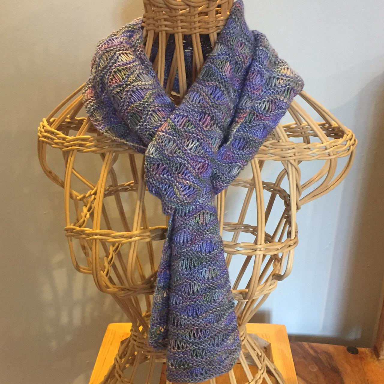 Simple Scarf Knitting Patterns For Beginners Knitting Pattern Ebb And Flow Scarf