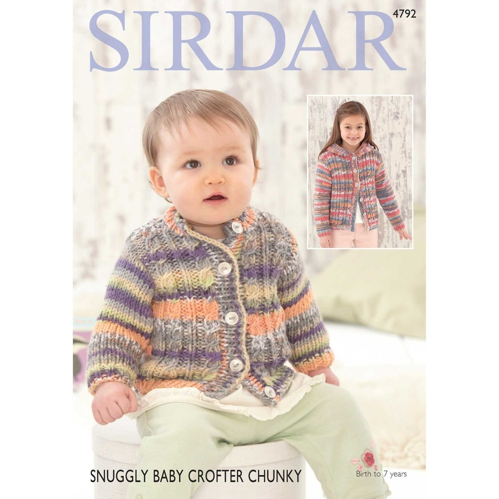 Sirdar Baby Knitting Patterns Ba Crofter Chunky Knitting Pattern 4792