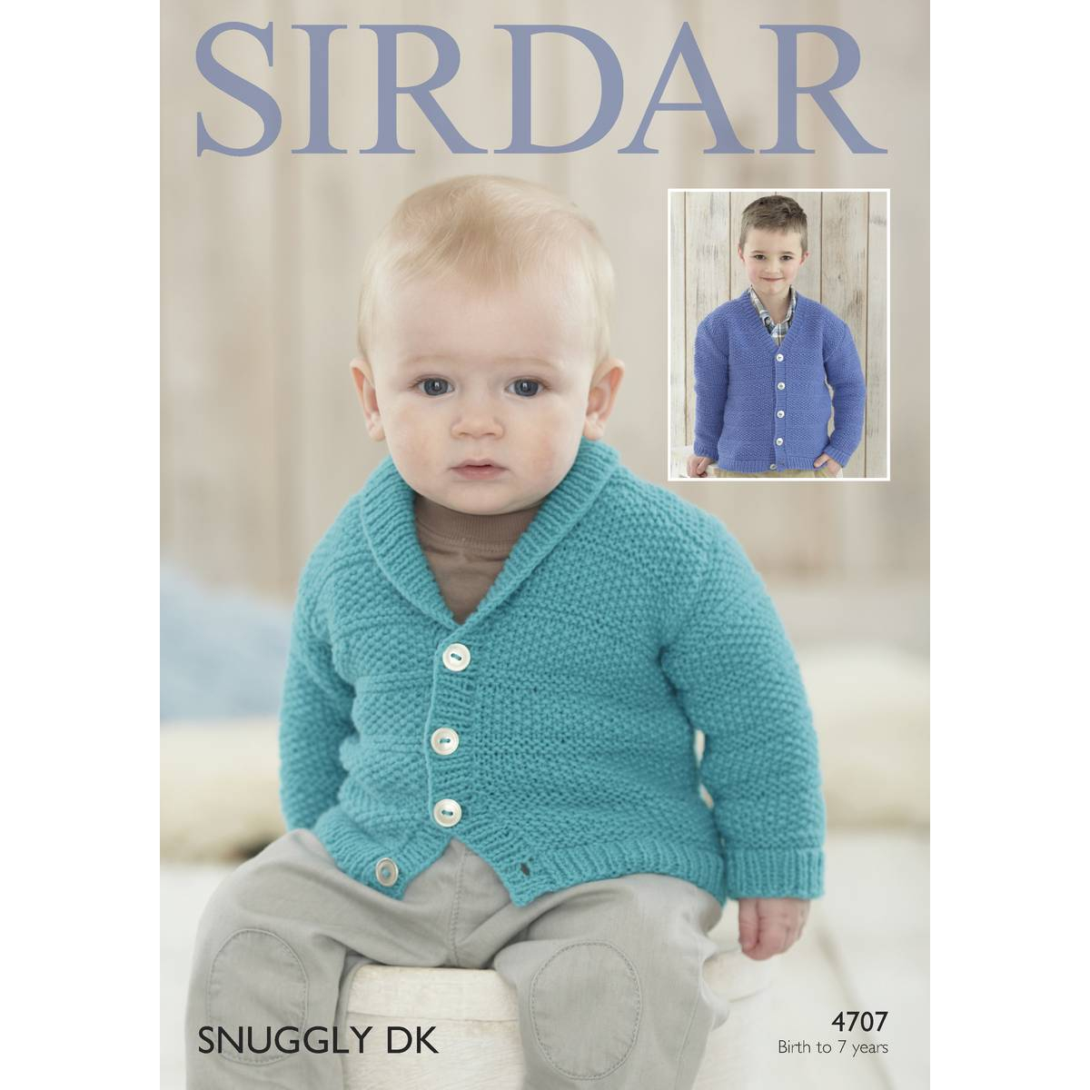 Sirdar Baby Knitting Patterns Sirdar Snuggly Dk Cardigans Pattern 4707