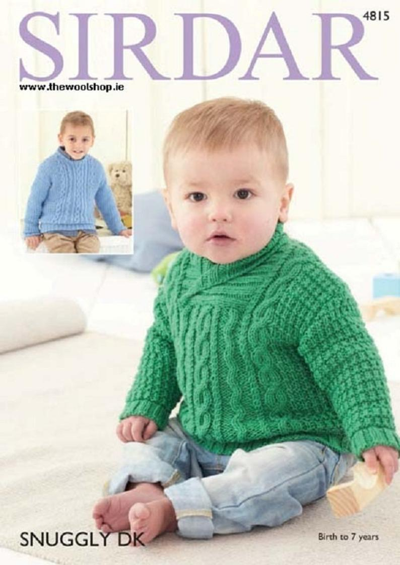 Sirdar Snuggly Knitting Patterns Boys Sweaters In Sirdar Snuggly Dk Knitting Pattern Sirdar 4815
