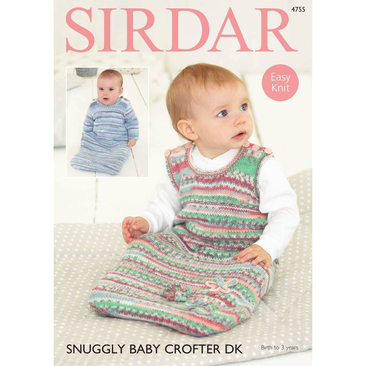 Sirdar Snuggly Knitting Patterns Sirdar Snuggly Ba Crofter Dk Sleeping Bags Digital Pattern 4755