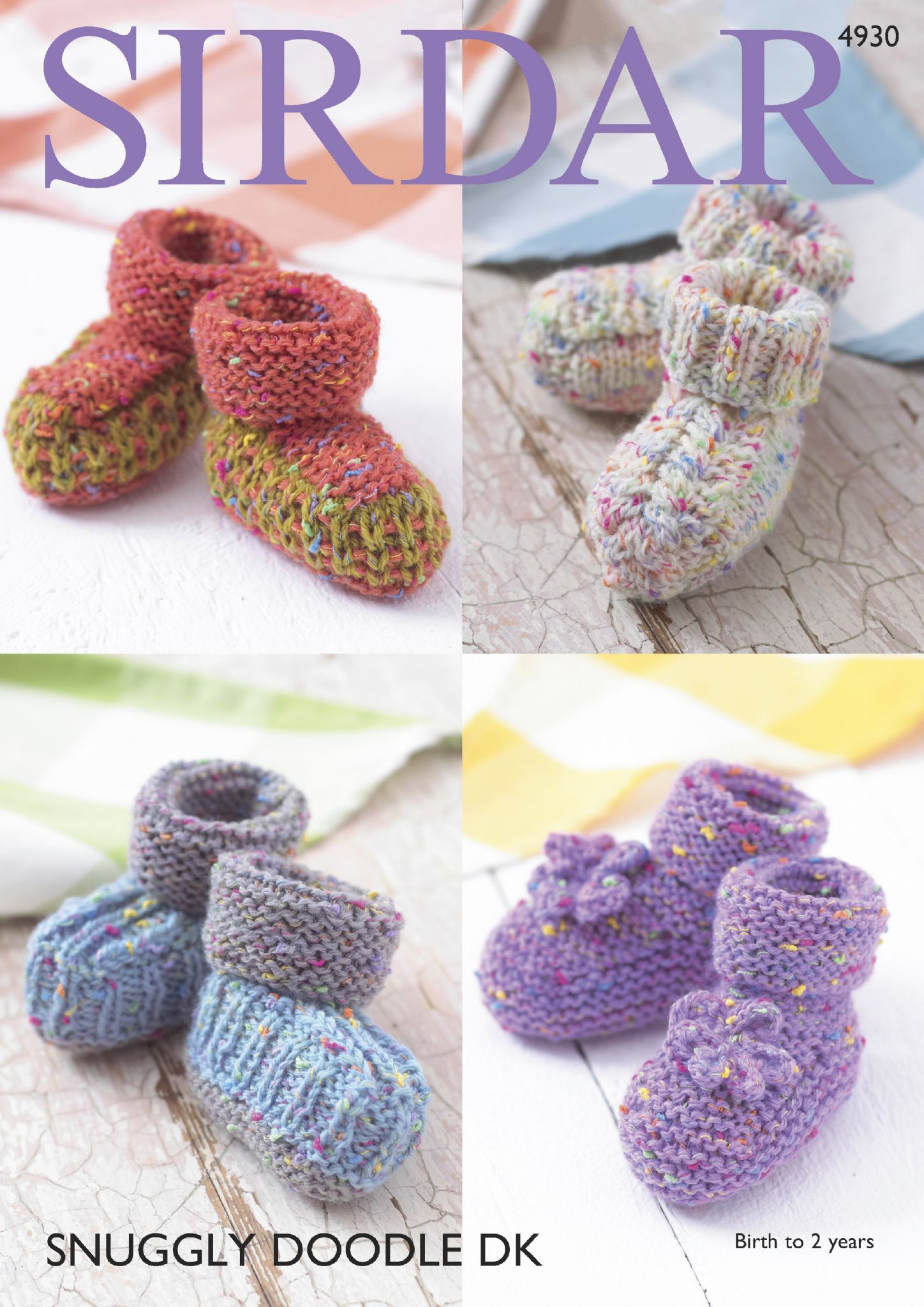 Sirdar Snuggly Knitting Patterns Sirdar Snuggly Doodle Dk 4930 Bootees Knitting Pattern
