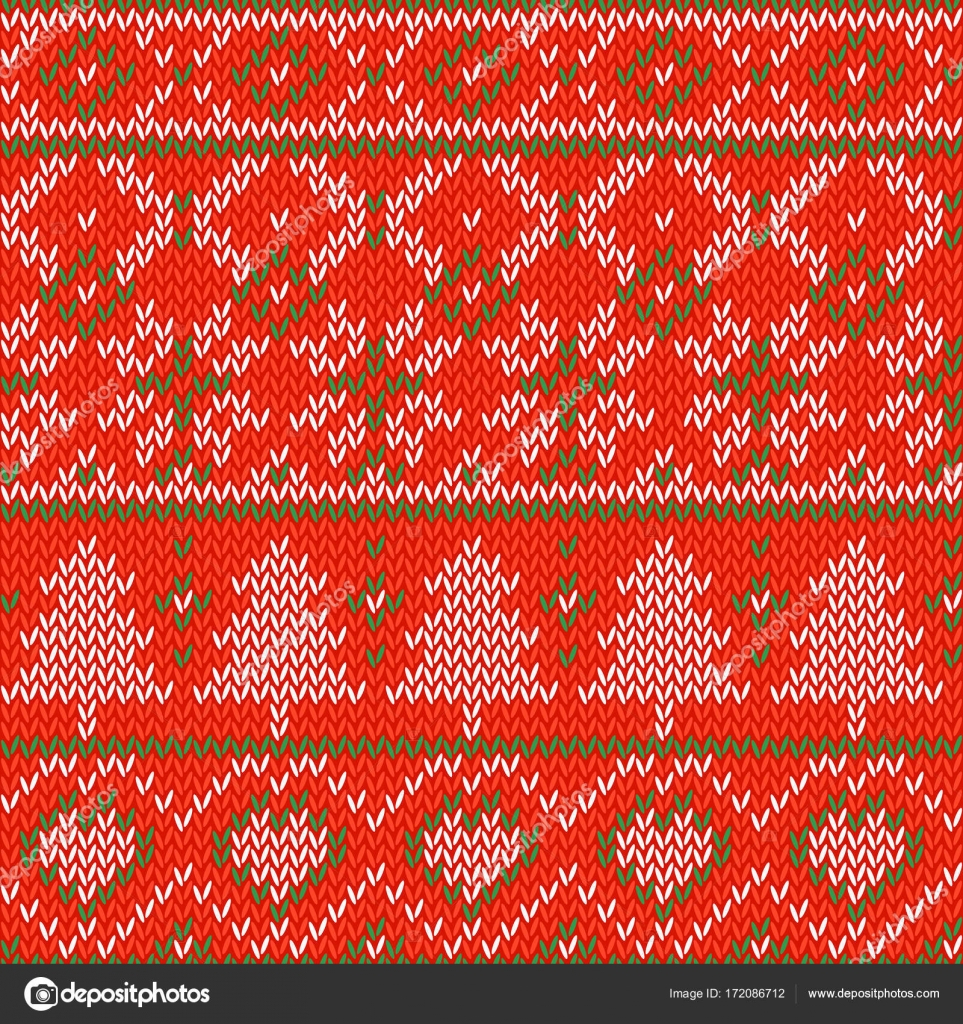 Snowflake Pattern Knitting Knitted Christmas Background Seamless Pattern Nordic Background
