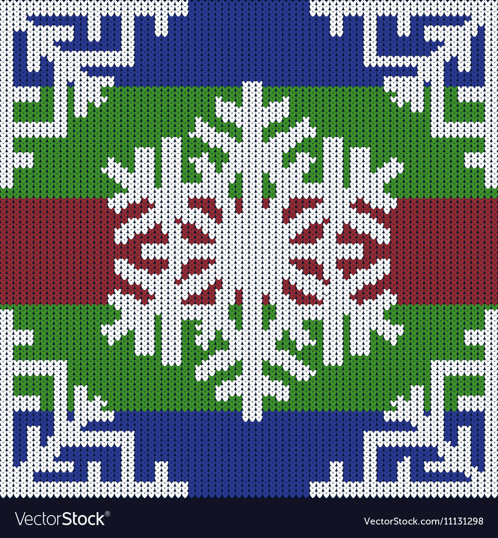 Snowflake Pattern Knitting Knitting In Winter Style Snowflake