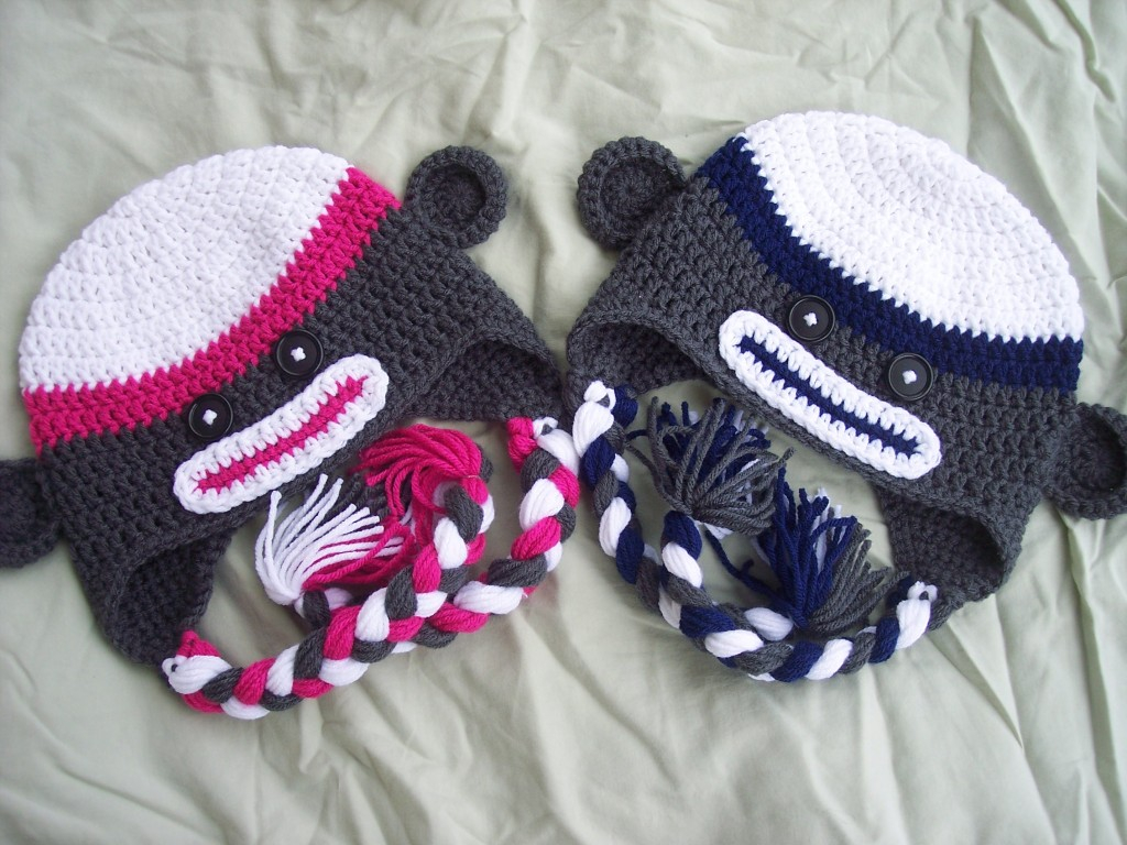 Sock Monkey Hat Pattern Knit Child Size Sock Monkey Hat Stitch11