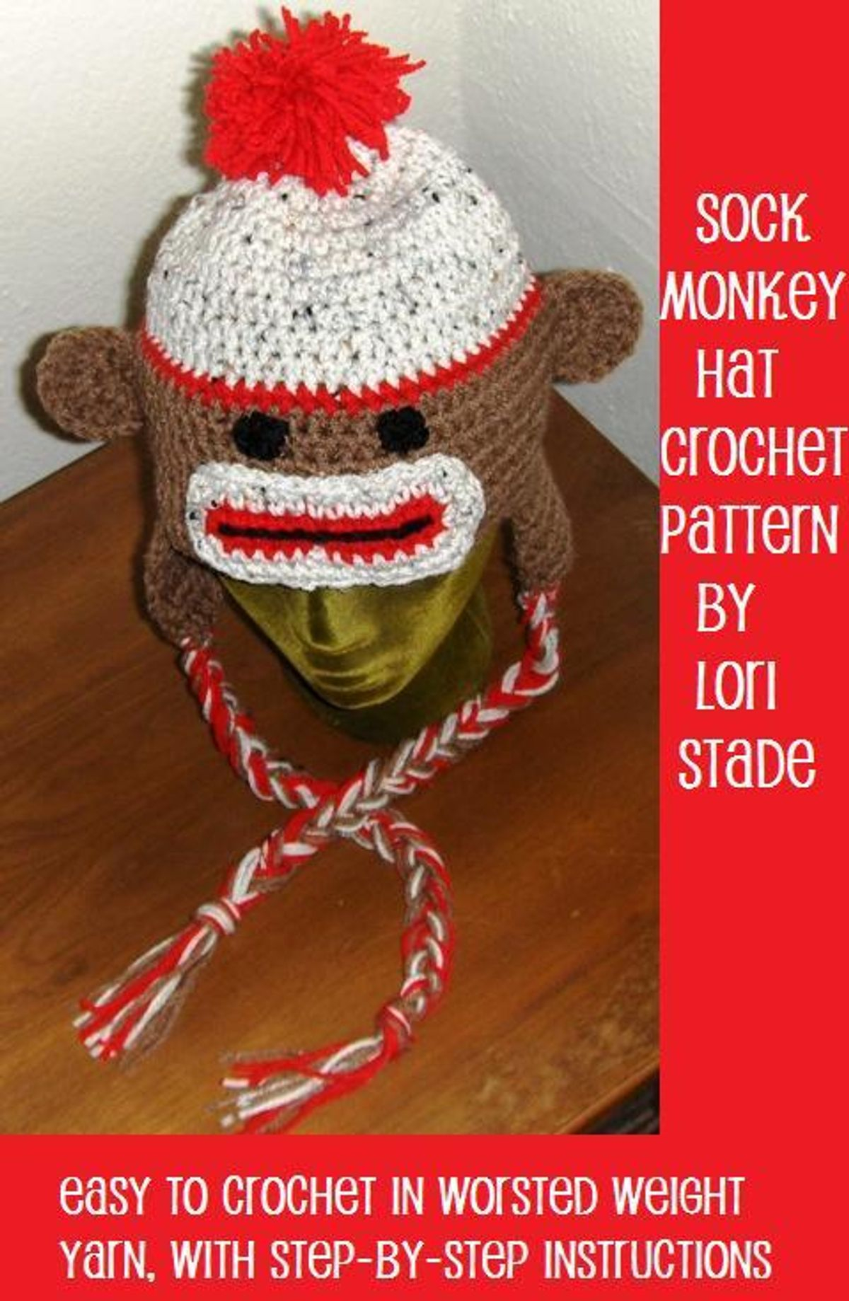Sock Monkey Hat Pattern Knit Sock Monkey Hat Crochet Pattern For Adults And Teens Ebook Lori Stade Rakuten Kobo