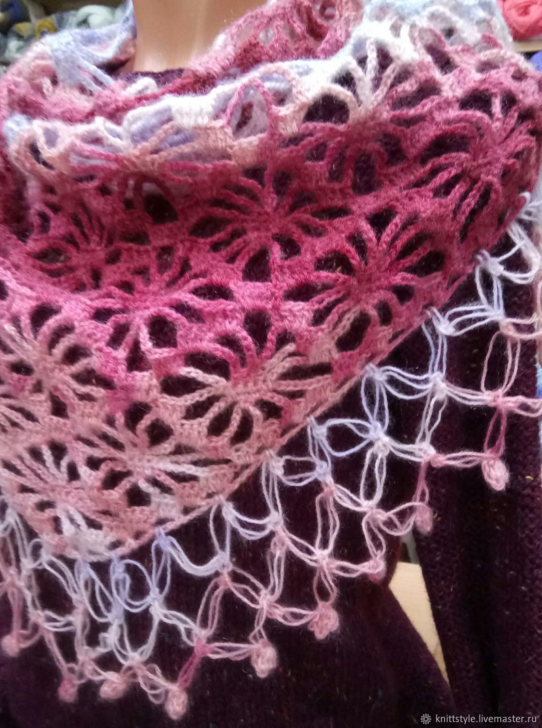 Spider Knitting Pattern Shawl Crocheted Spider Pattern