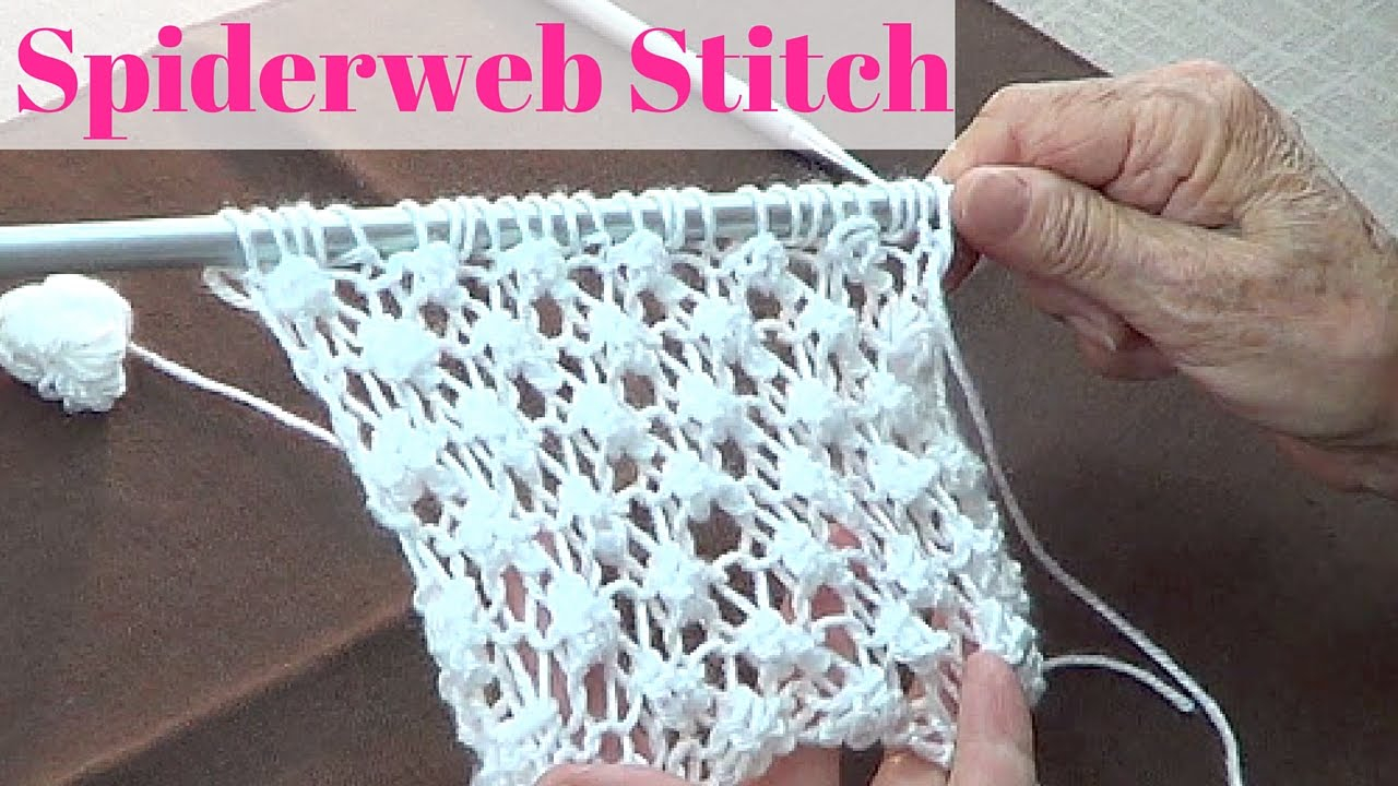 Spider Knitting Pattern Spiderweb Stitch