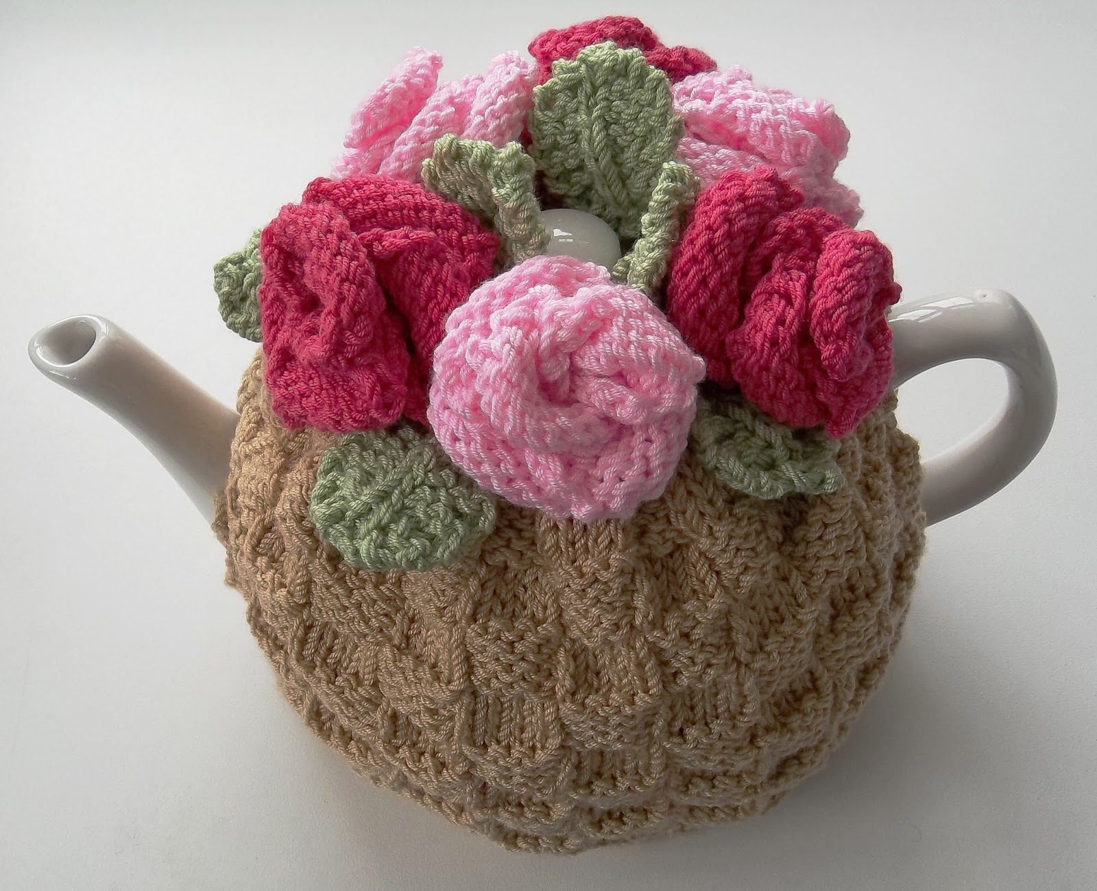 Tea Cosy Knitting Patterns Easy The Tea Rose Tea Cosy Hand Knitting Pattern