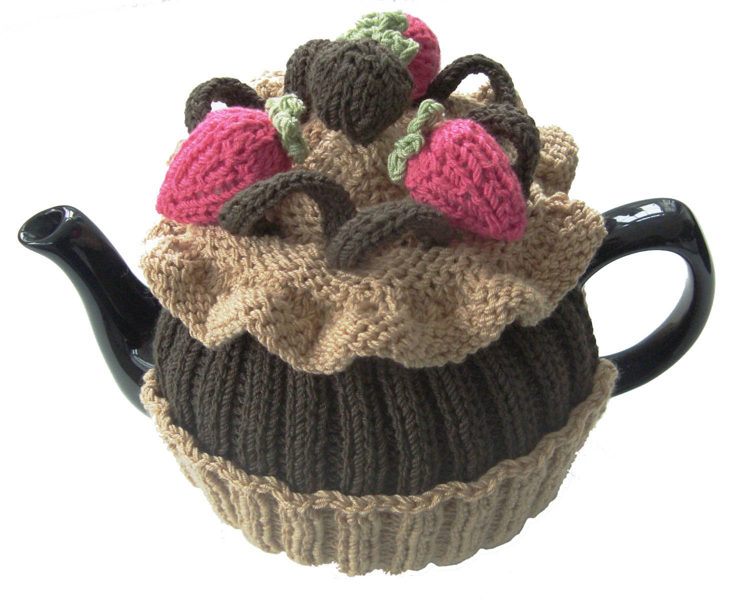 Tea Cosy Patterns To Knit Tea Cosy Knitting Pattern Chocolate Cup Cake Pdf Knitting Pattern