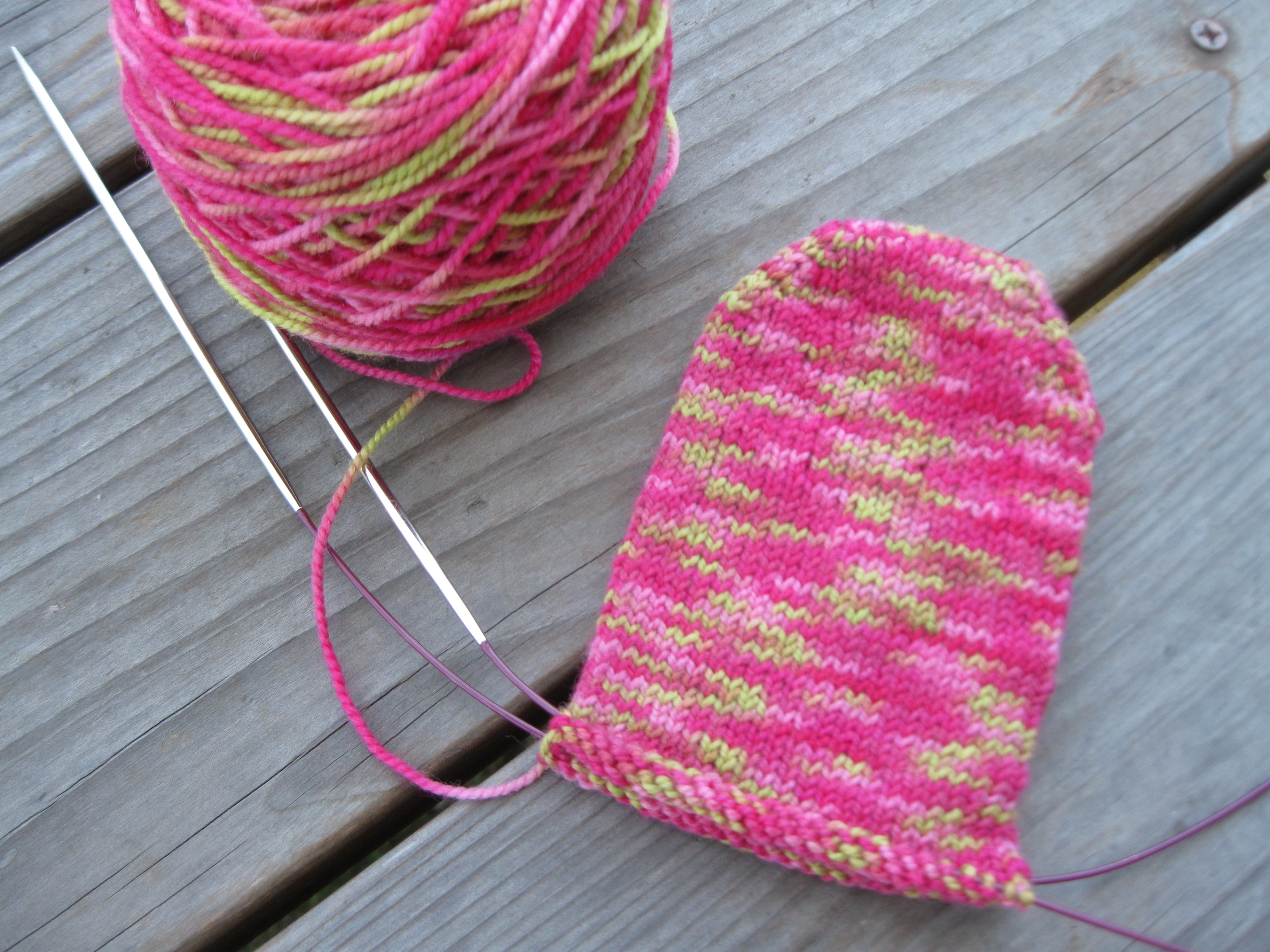 Toe Socks Knitting Pattern Day 287365 My Basic Toe Up Sock Pattern 365 Days Handmade