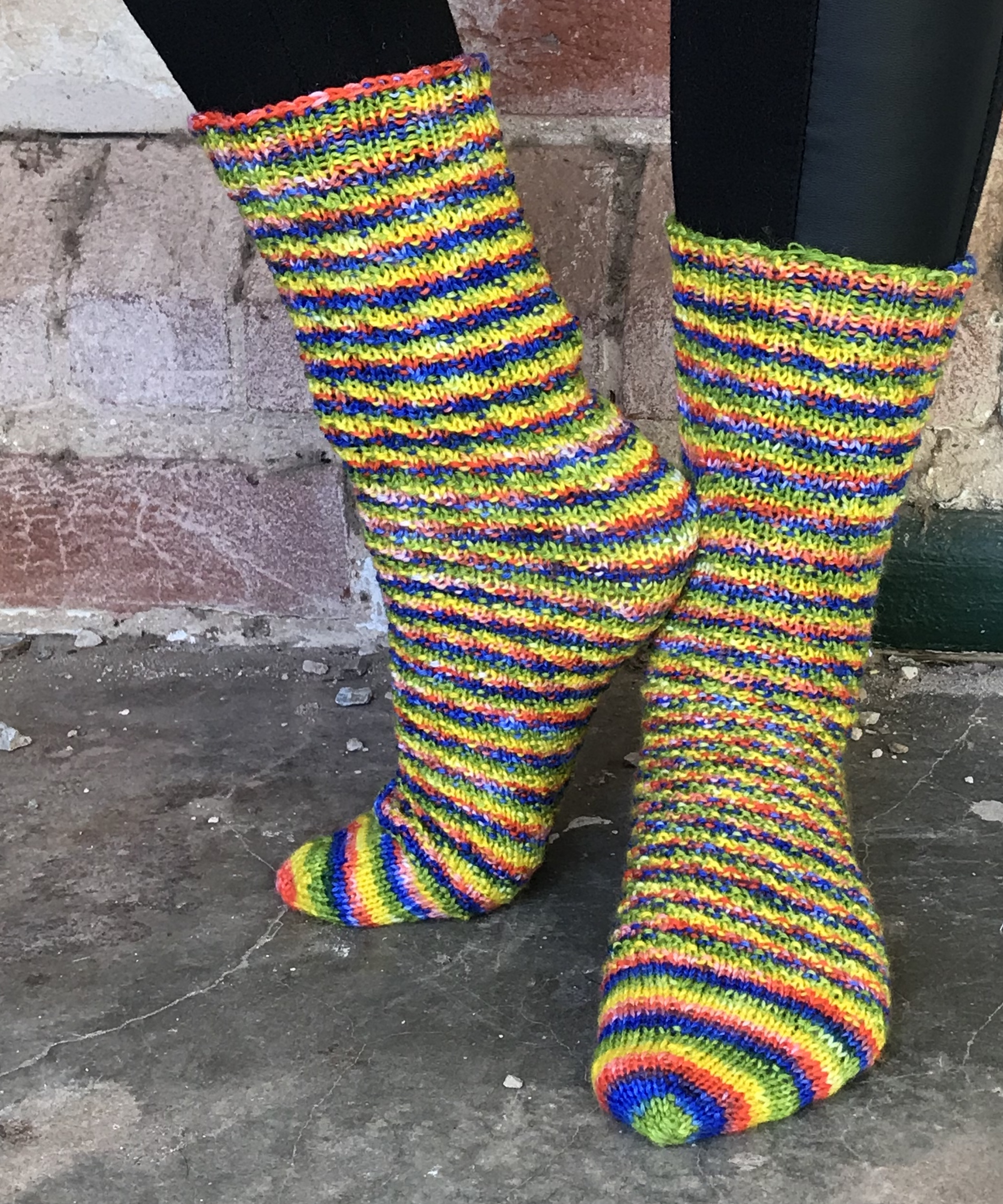 Toe Socks Knitting Pattern Spiral Toe Up Tube Socks Knit Spin Weave