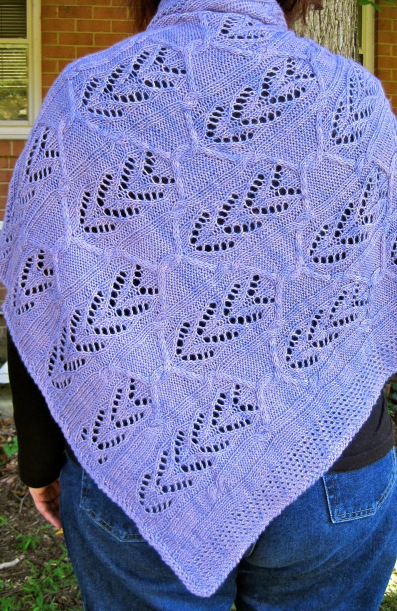 Unusual Knitting Patterns Knit Shawl Pattern Akan Cable Lace Cuneate Shawl Knitting Pattern