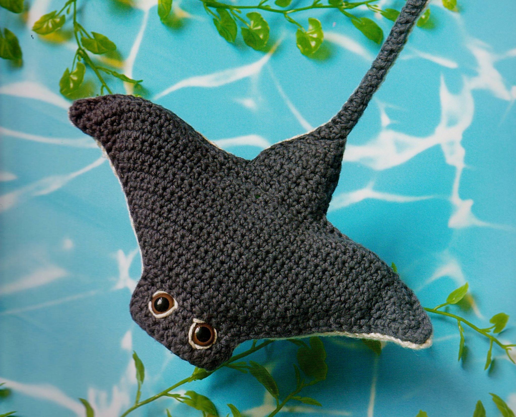 Unusual Knitting Patterns Original Crochet Pattern To Make An Unusual Manta Ray A Stuffed Soft Body Toy Approx 8 Wide In Double Knitting