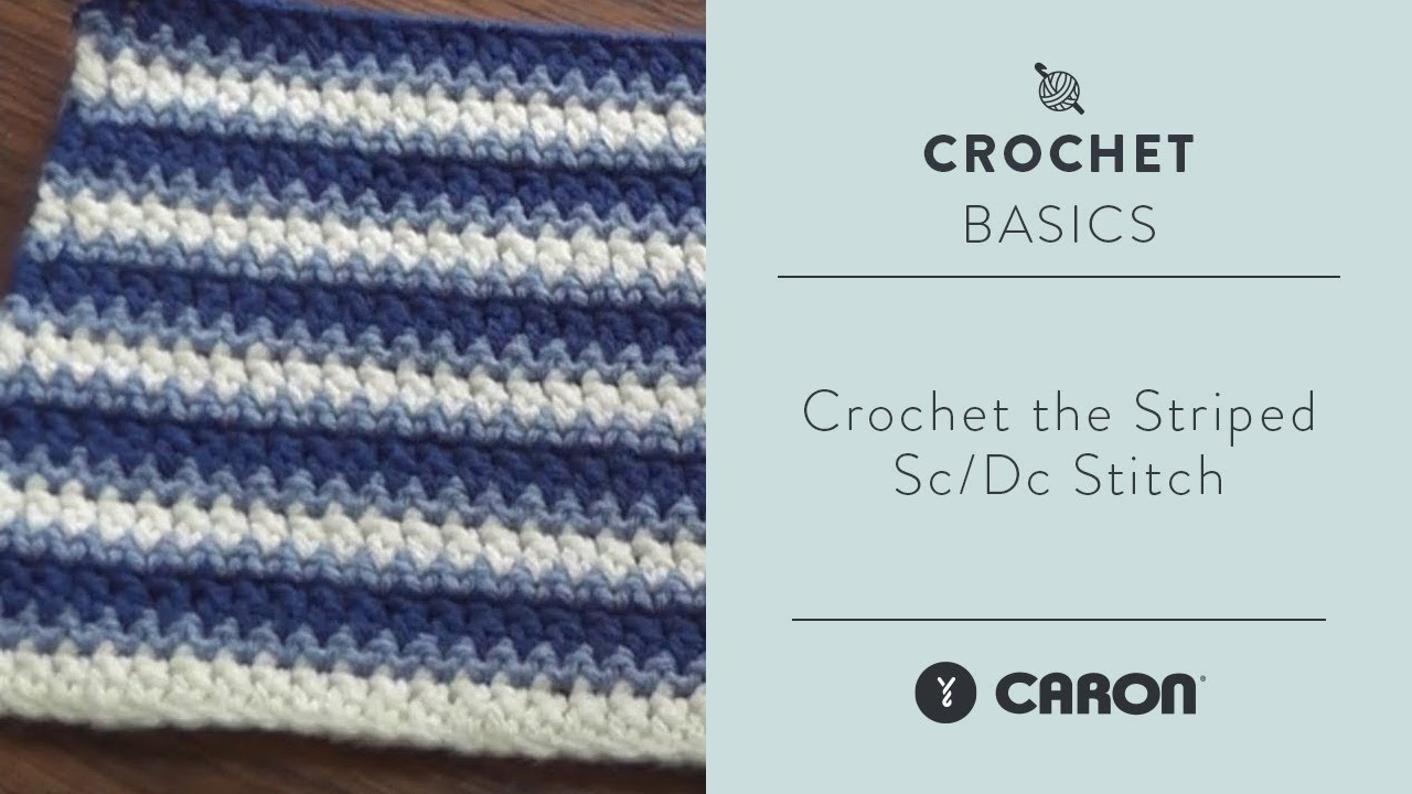 Vertical Striped Scarf Knitting Pattern Crochet The Striped Sc Dc Stitch