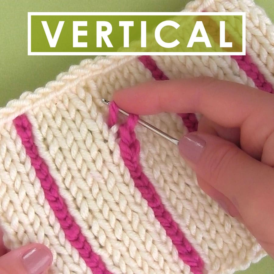 Vertical Striped Scarf Knitting Pattern Easily Knit Vertical Stripes Using A Crochet Chain With Video