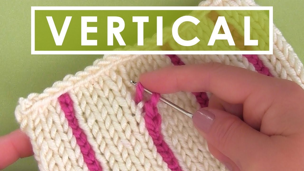 Vertical Striped Scarf Knitting Pattern Knit Vertical Stripes Knitting Hack