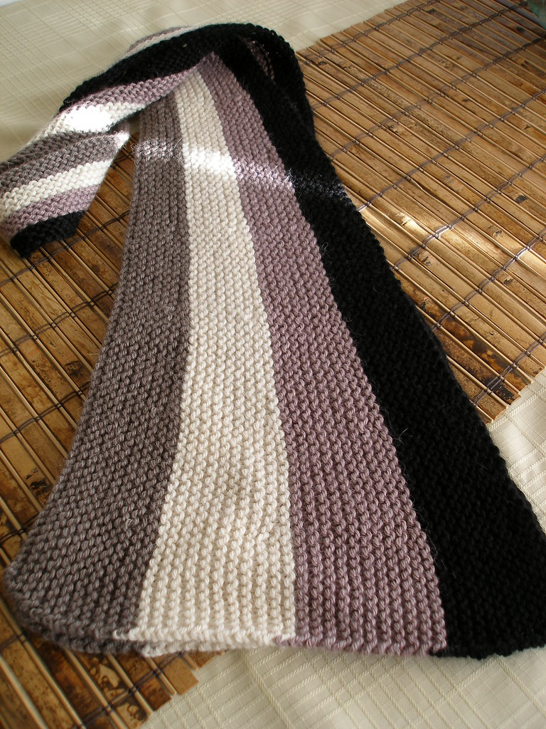 Vertical Striped Scarf Knitting Pattern Wedge Vertical Stripe Scarf This Was An Interesting Scarf Flickr