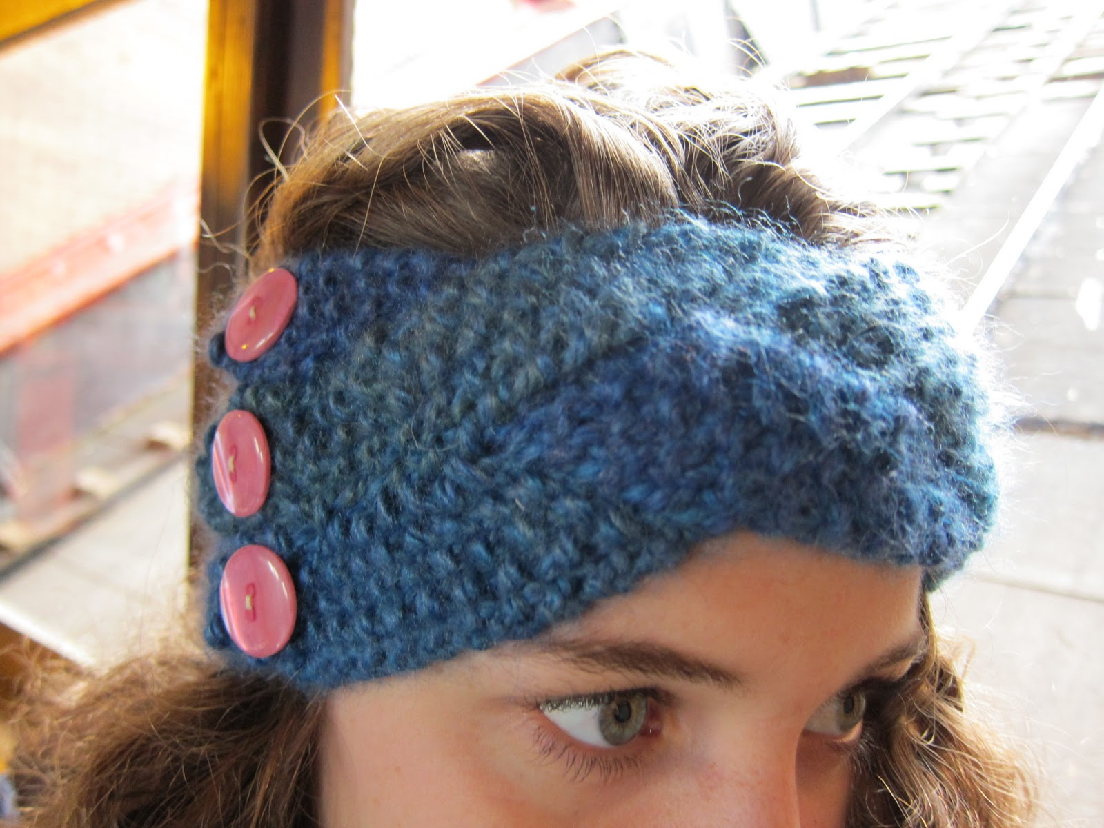 Winter Headband Knitting Pattern Knit Nat Chunky Braided Winter Headband