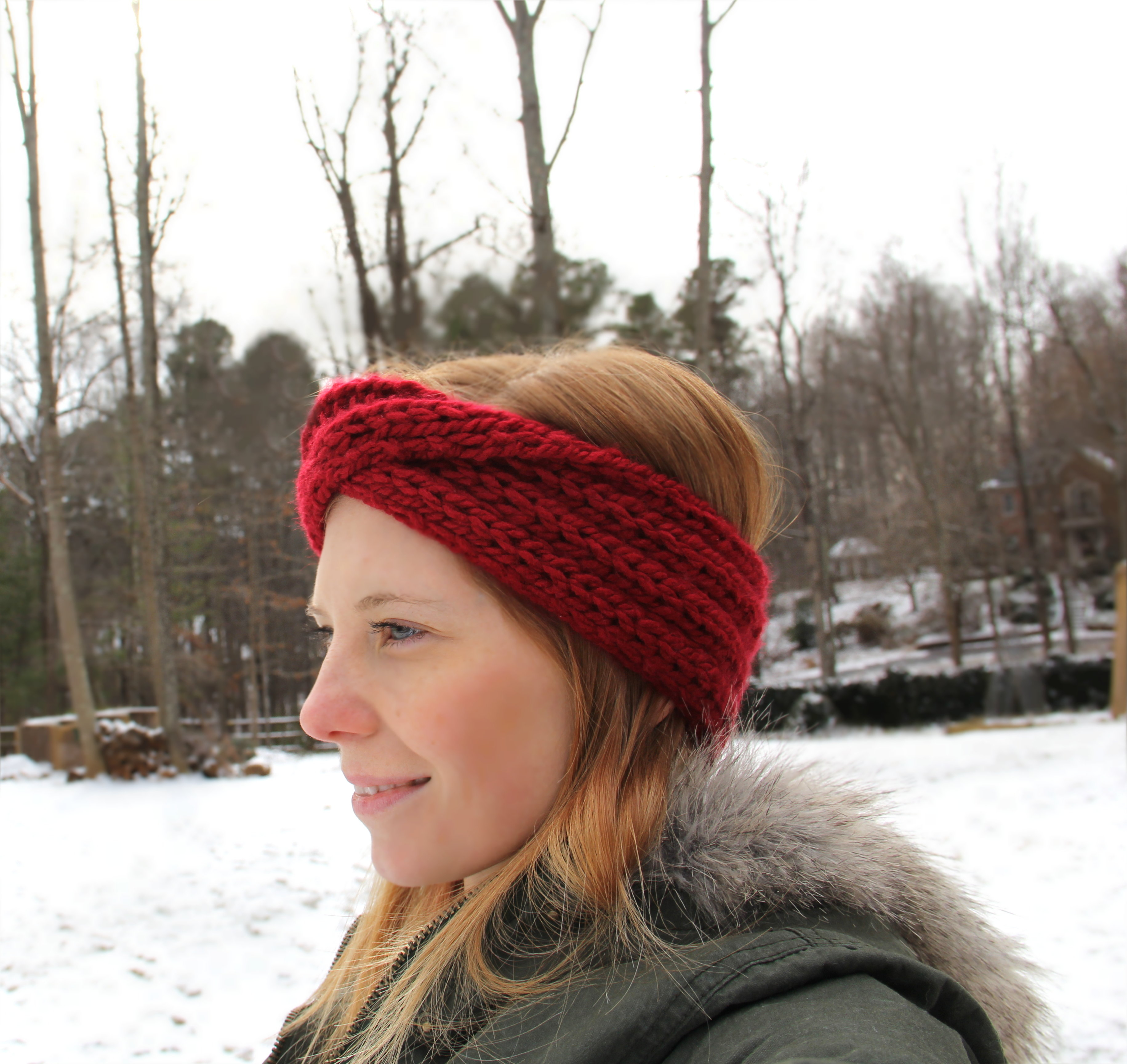 Winter Headband Knitting Pattern Knitted Headband Wake And Whimsy