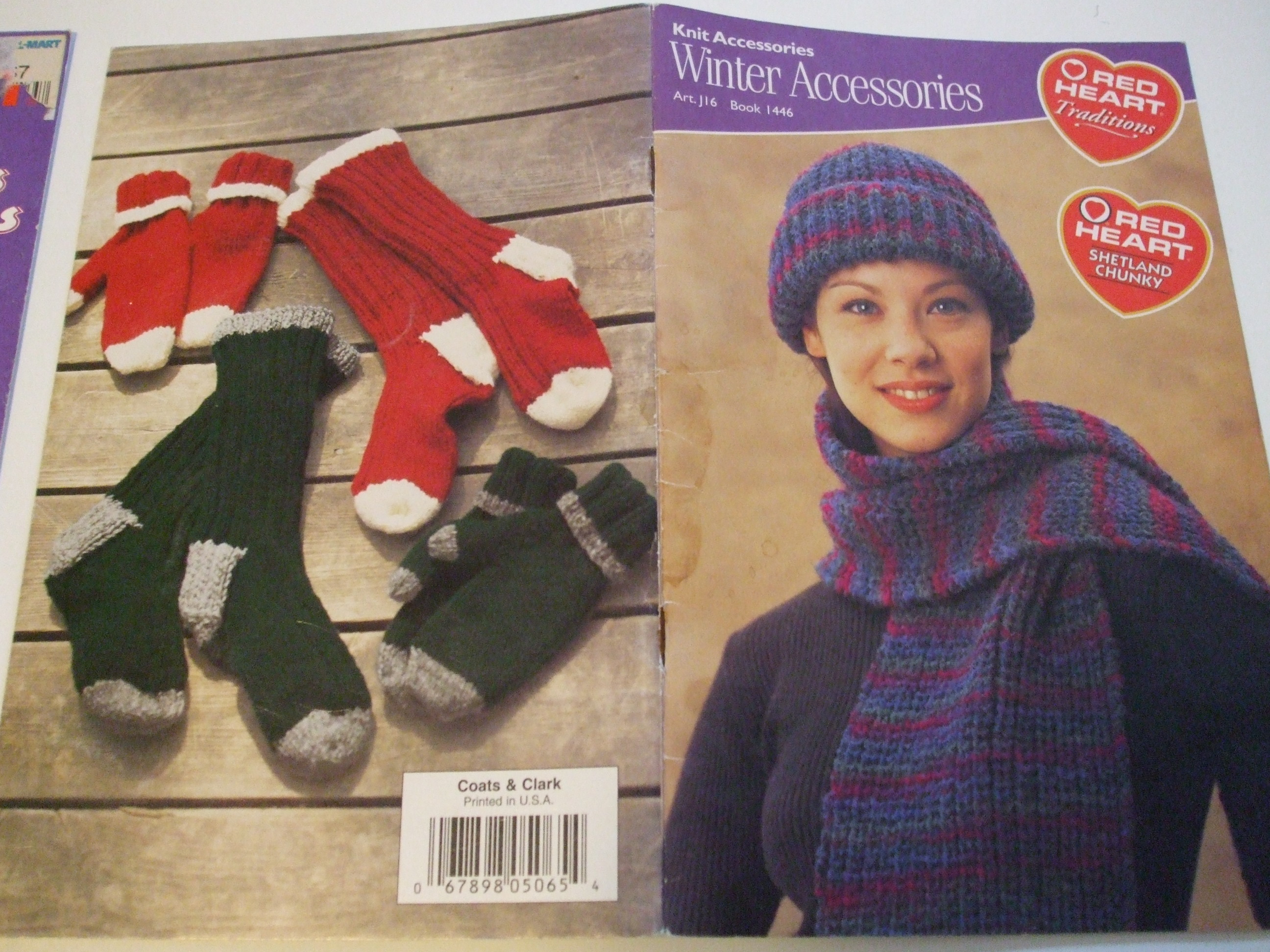 Winter Headband Knitting Pattern Red Heart Knitting Patterns Hats Mitts Scarf Helmet Toque Socks Headband