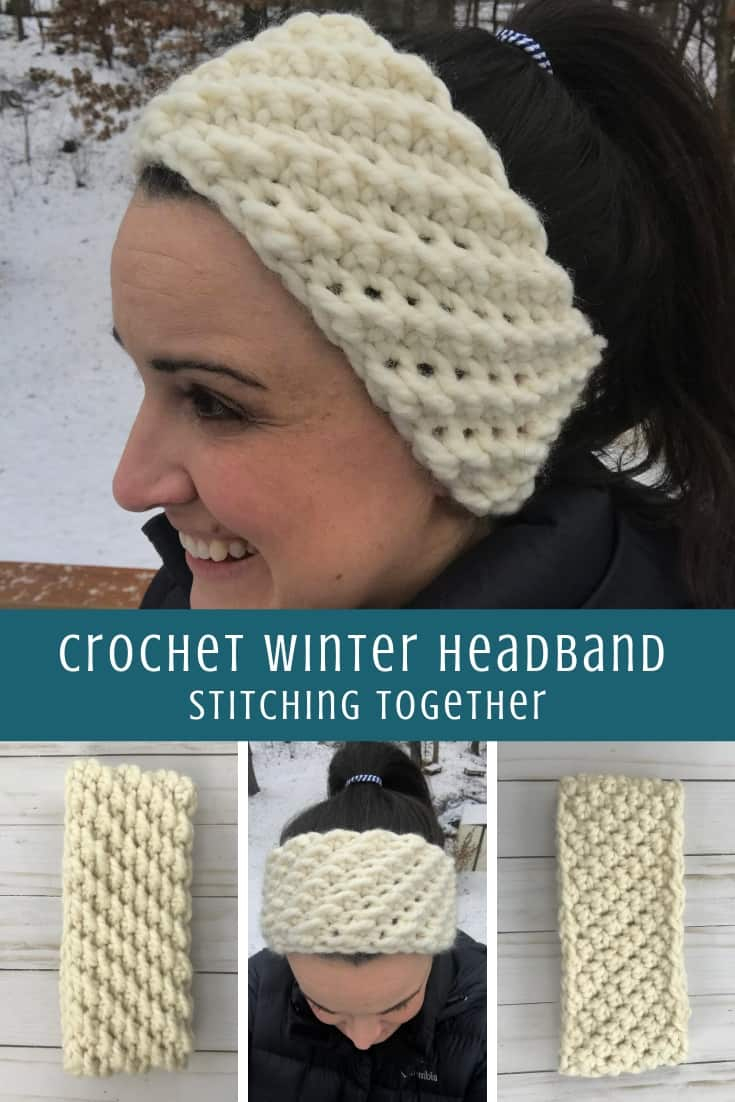 Winter Headband Knitting Pattern Windward Winter Headband Crochet Pattern Stitching Together