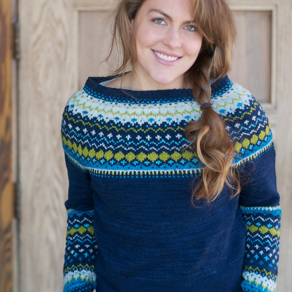 Yoke Knitting Pattern Bridget Pullover
